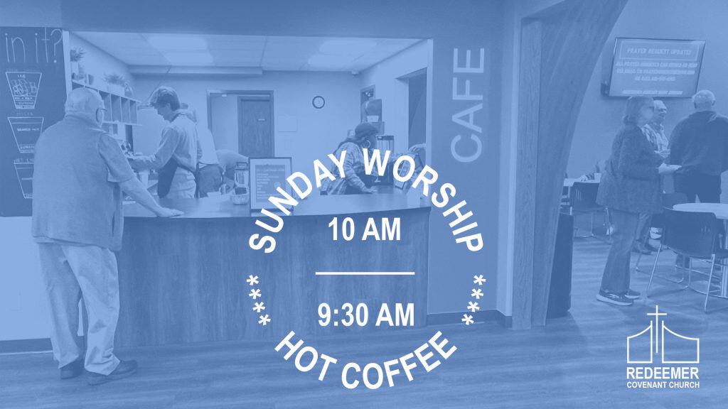 Sundays, 10 am: Our neighbors and community are always invited to church with us.
