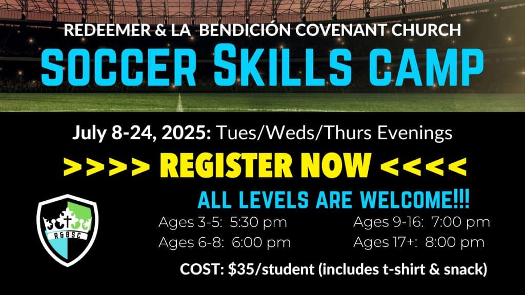 Registration is open for Summer Soccer Camp. Lots of fun, friends, and learning for the kids!